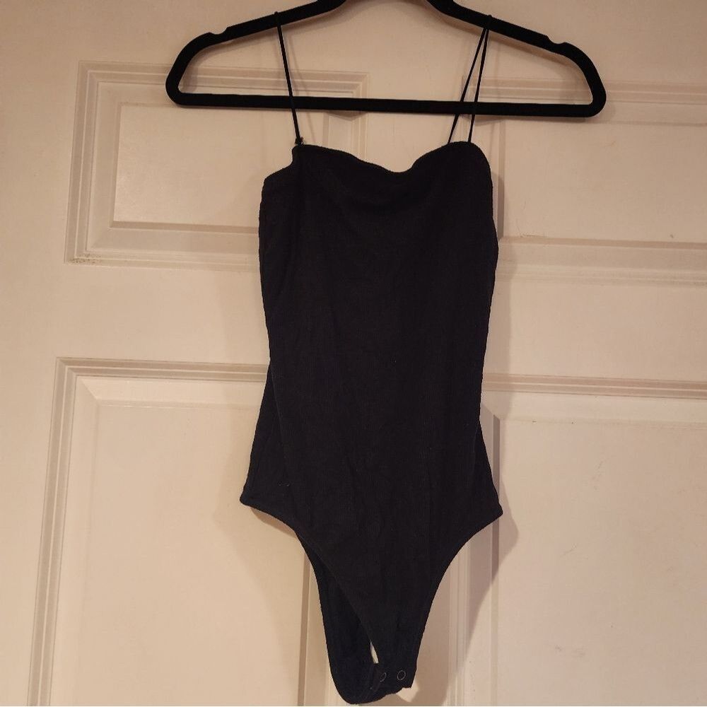 Hollister ribbed knit black bodysuit S